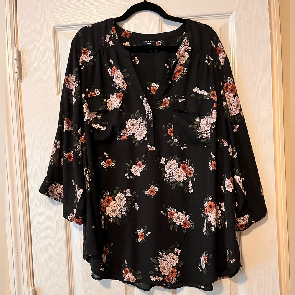 Torrid Floral Blouse